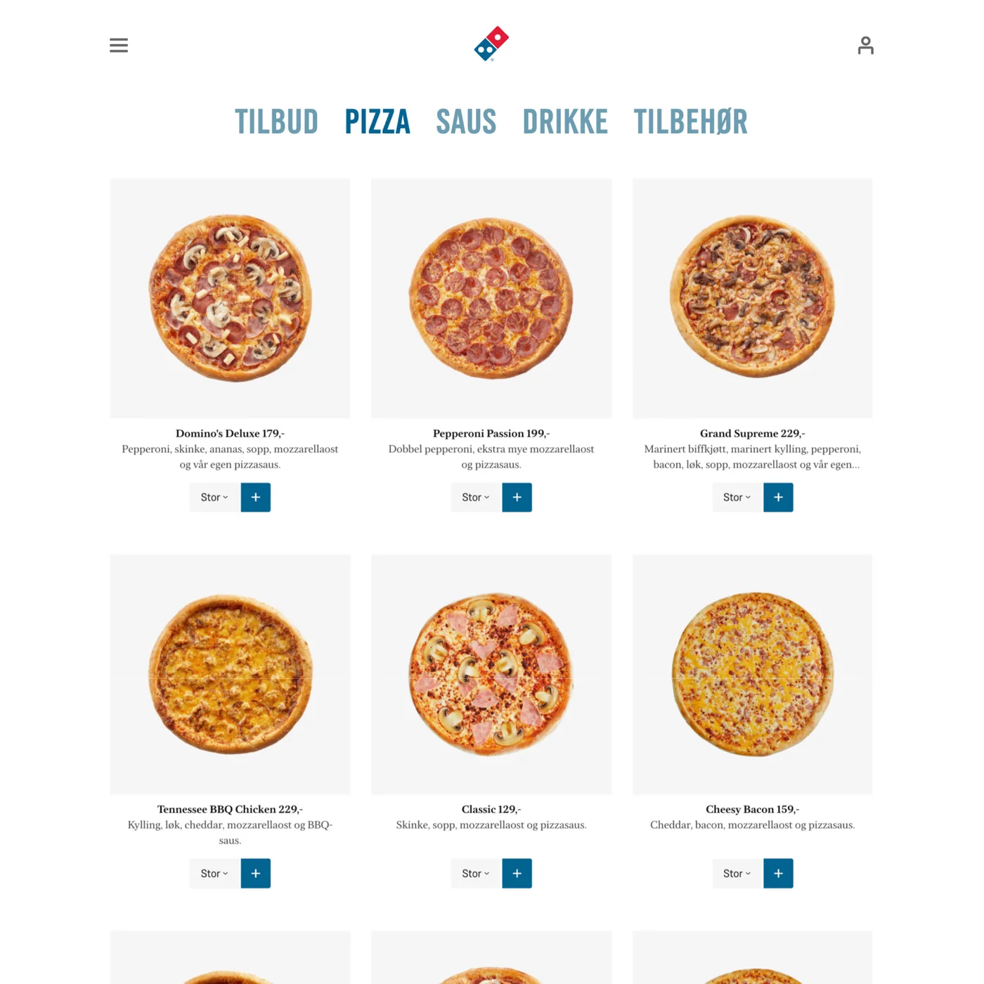 Bestillingsopplevelse utviklet for Domino's